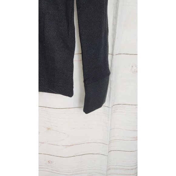 Restricted Logo Embroidered Black Long Sleeve Hooded Sweatshirt, Small - Picture 15 of 15